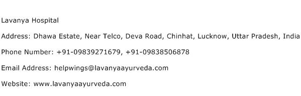 Lavanya Hospital Address Contact Number