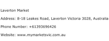 Laverton Market Address Contact Number