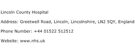 Lincoln County Hospital Address Contact Number