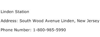 Linden Station Address Contact Number