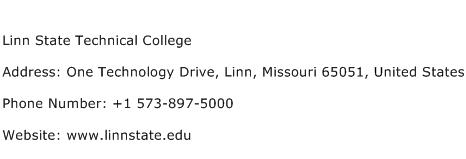 Linn State Technical College Address Contact Number