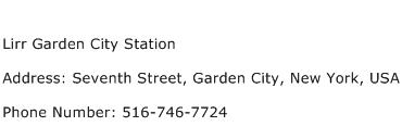 Lirr Garden City Station Address Contact Number