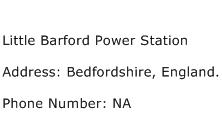 Little Barford Power Station Address Contact Number