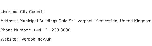 Liverpool City Council Address Contact Number