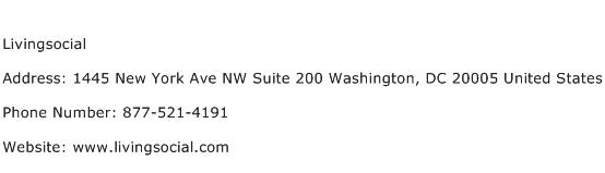 Livingsocial Address Contact Number