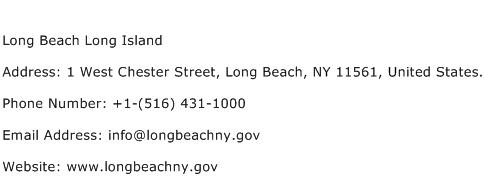 Long Beach Long Island Address Contact Number