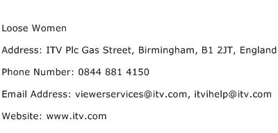 Loose Women Address Contact Number