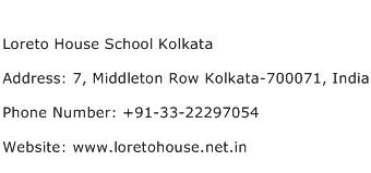 Loreto House School Kolkata Address Contact Number