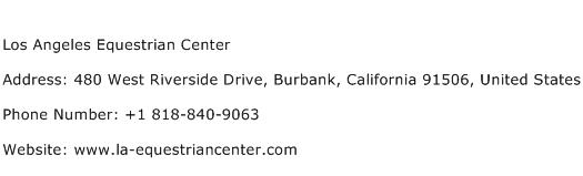Los Angeles Equestrian Center Address Contact Number
