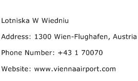 Lotniska W Wiedniu Address Contact Number