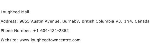 Lougheed Mall Address Contact Number