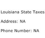 Louisiana State Taxes Address Contact Number