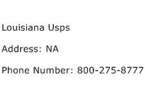 Louisiana Usps Address Contact Number