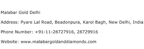 Malabar Gold Delhi Address Contact Number