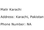 Malir Karachi Address Contact Number