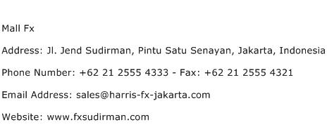 Mall Fx Address Contact Number