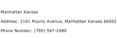Manhattan Kansas Address Contact Number