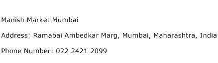 Manish Market Mumbai Address Contact Number