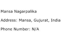 Mansa Nagarpalika Address Contact Number