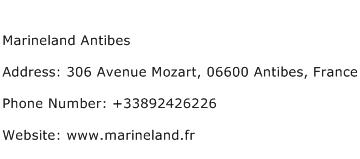 Marineland Antibes Address Contact Number