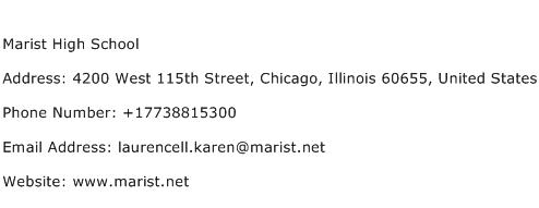Marist High School Address Contact Number
