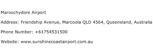 Maroochydore Airport Address Contact Number