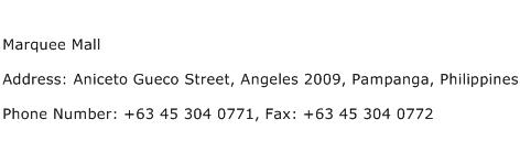 Marquee Mall Address Contact Number