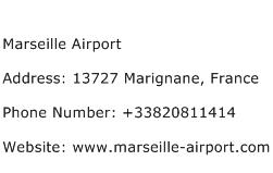 Marseille Airport Address Contact Number