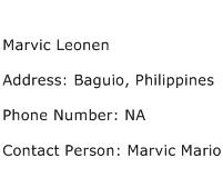 Marvic Leonen Address Contact Number