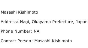Masashi Kishimoto Address Contact Number