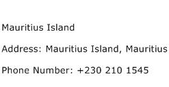 Mauritius Island Address Contact Number