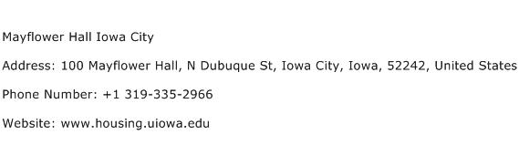 Mayflower Hall Iowa City Address Contact Number
