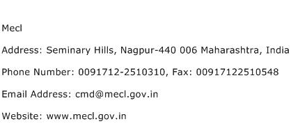 Mecl Address Contact Number