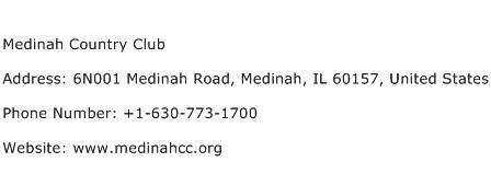 Medinah Country Club Address Contact Number
