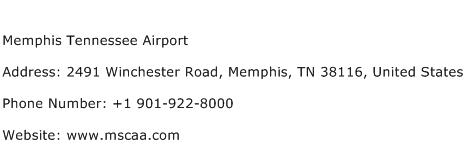Memphis Tennessee Airport Address Contact Number