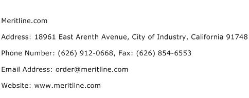 Meritline.com Address Contact Number