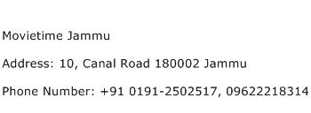 Movietime Jammu Address Contact Number