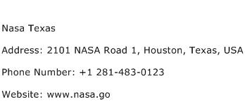 Nasa Texas Address Contact Number