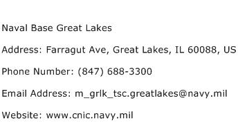 Naval Base Great Lakes Address Contact Number