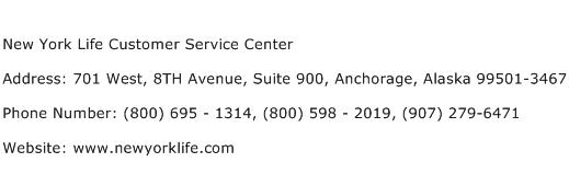 New York Life Customer Service Center Address Contact Number