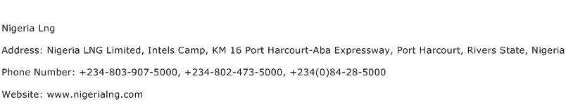 Nigeria Lng Address Contact Number