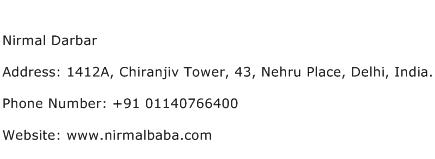 Nirmal Darbar Address Contact Number