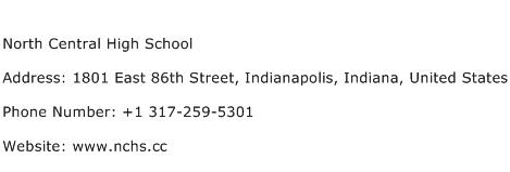 North Central High School Address Contact Number