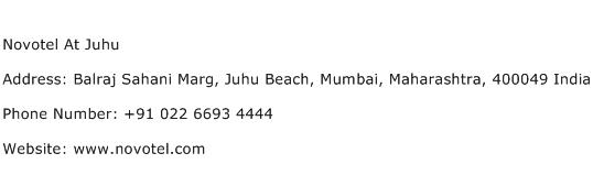 Novotel At Juhu Address Contact Number