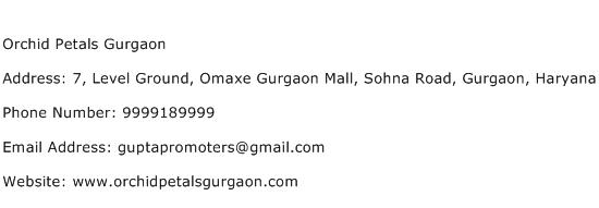Orchid Petals Gurgaon Address Contact Number