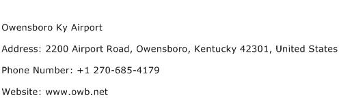 Owensboro Ky Airport Address Contact Number