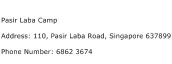 Pasir Laba Camp Address Contact Number