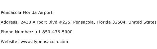 Pensacola Florida Airport Address Contact Number