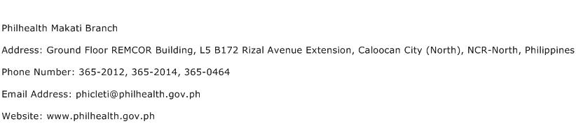 Philhealth Makati Branch Address Contact Number