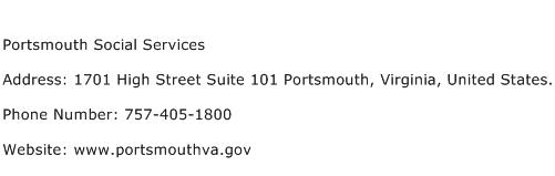 Portsmouth Social Services Address Contact Number